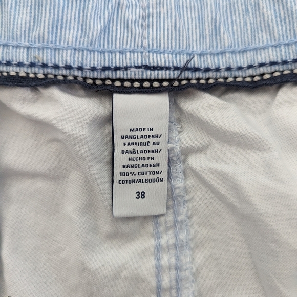 IZOD blue and white cotton golf shorts waist 38 - Picture 6 of 9